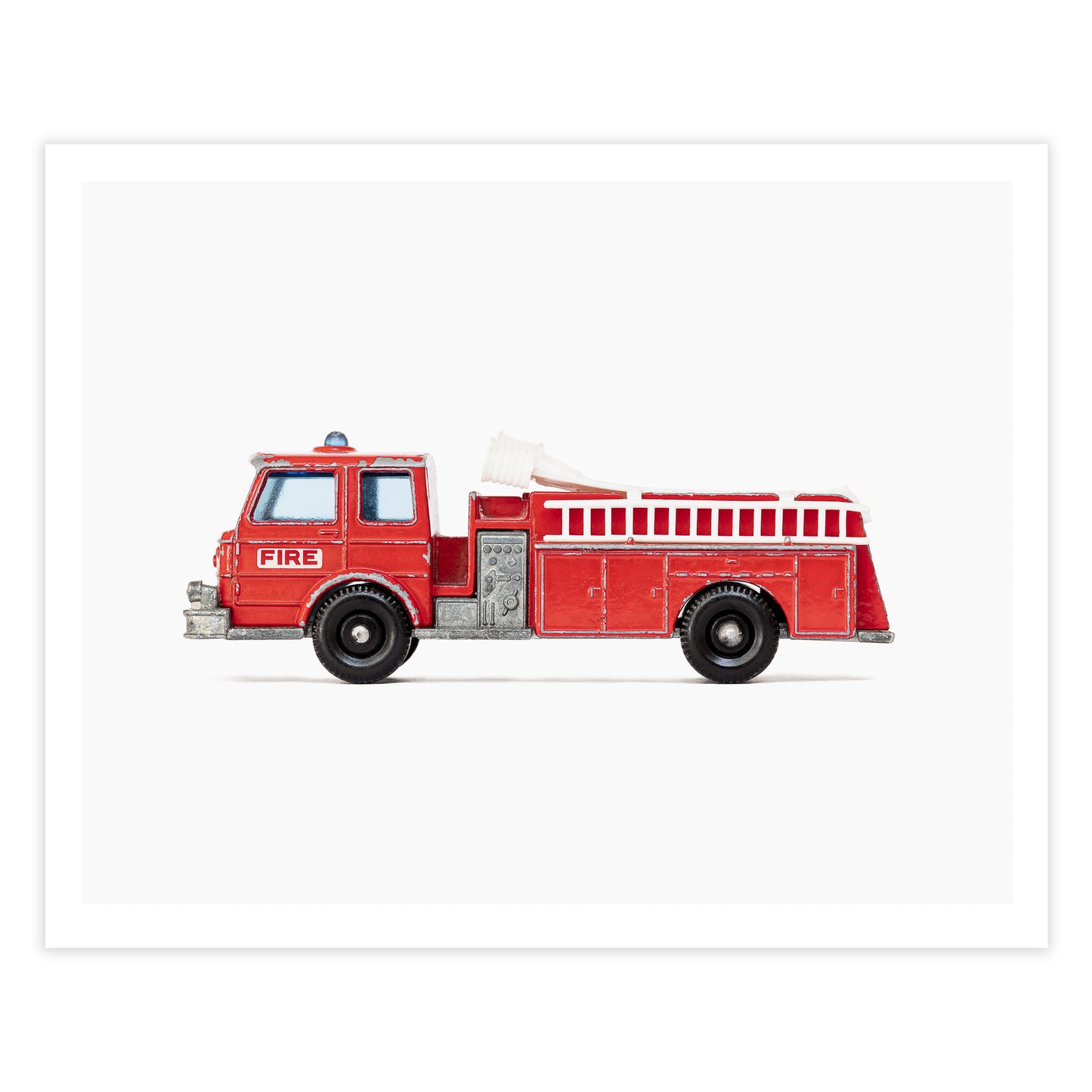 Fire Truck nursery Art Print for boys room