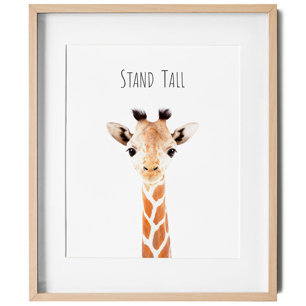 Giraffe Stand Tall Inspirational nursery Wall Art