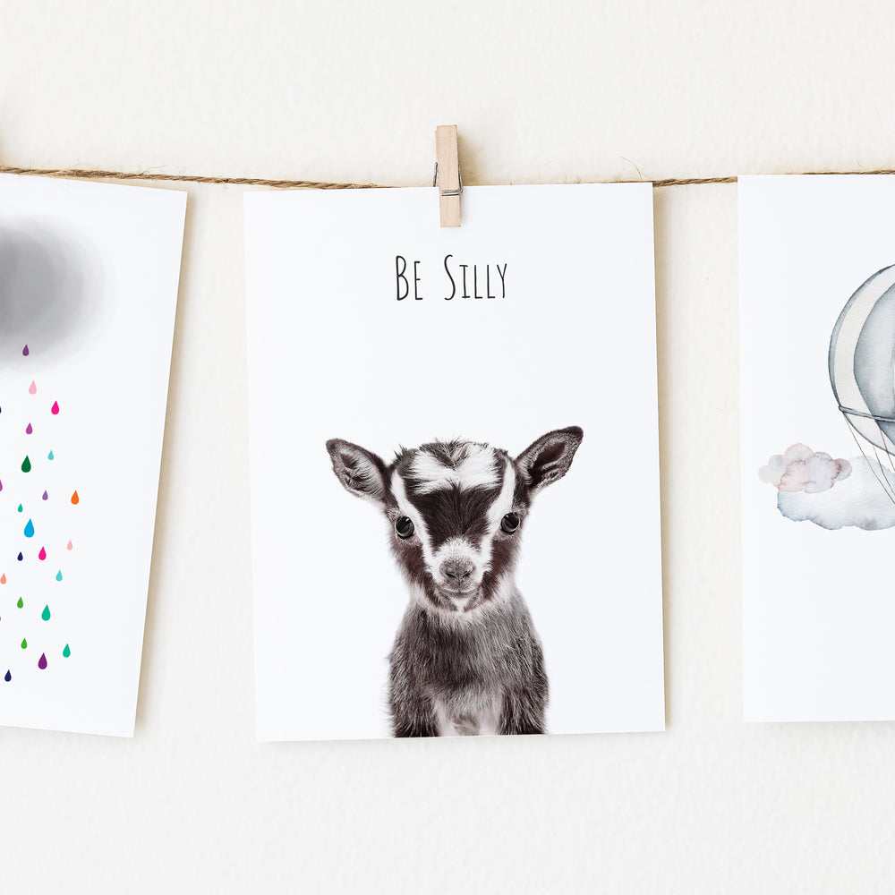 
                      
                        Goat Be Silly Inspirational Nursery Wall Art
                      
                    