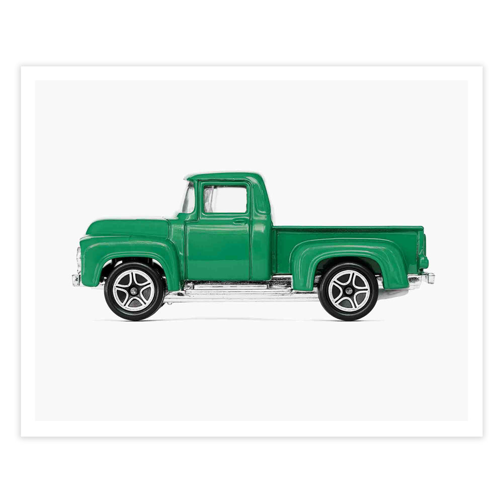 
                      
                        Vintage Old Green Pickup Truck Nursery Print for Boys
                      
                    