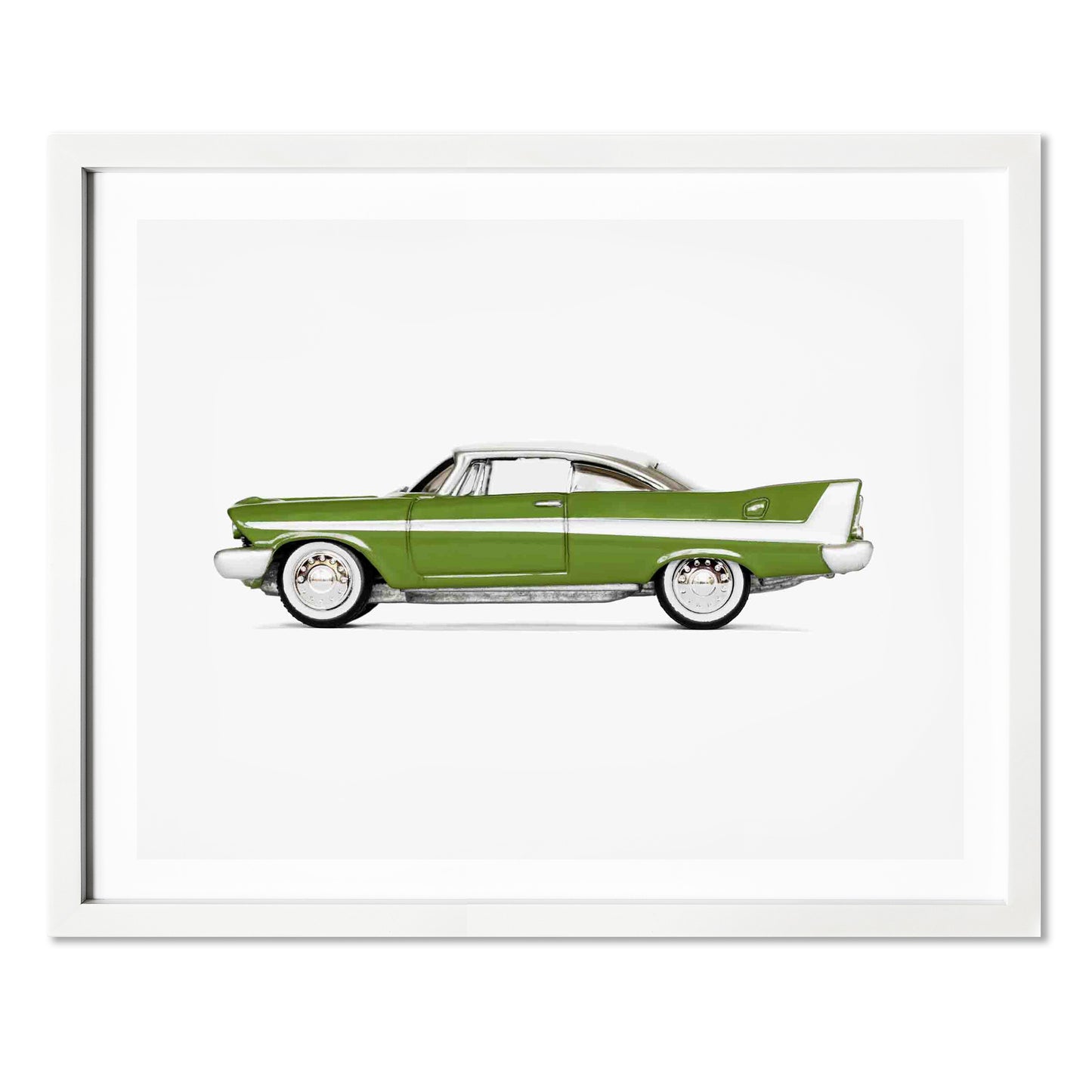 Green  Plymouth Fury Wall Art