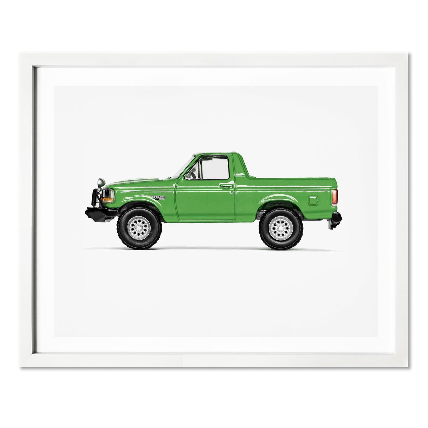 Green Pickup Truck Nursery Car Print for Boys