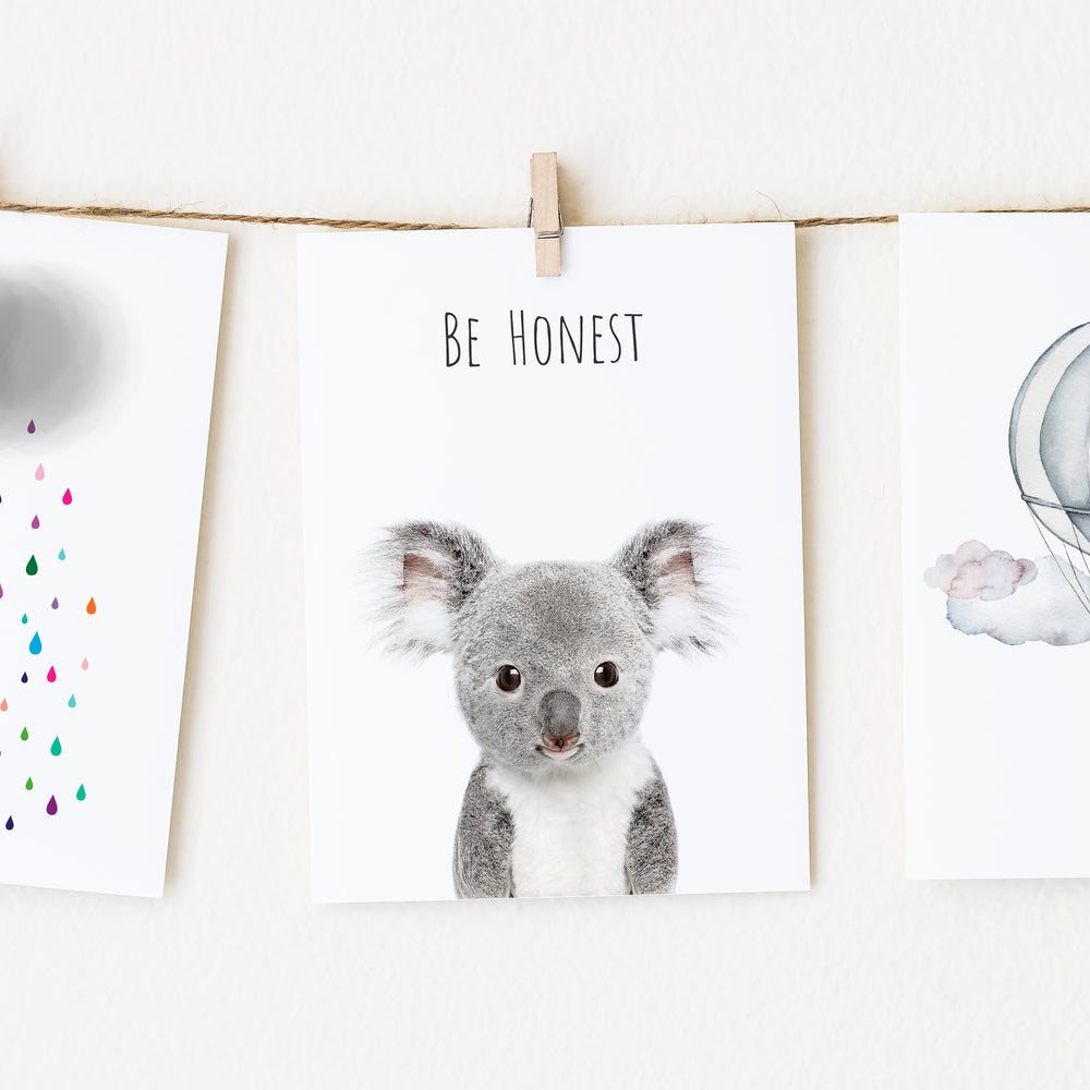 
                      
                        Koala Be Honest inspirational Wall Art for nursery
                      
                    