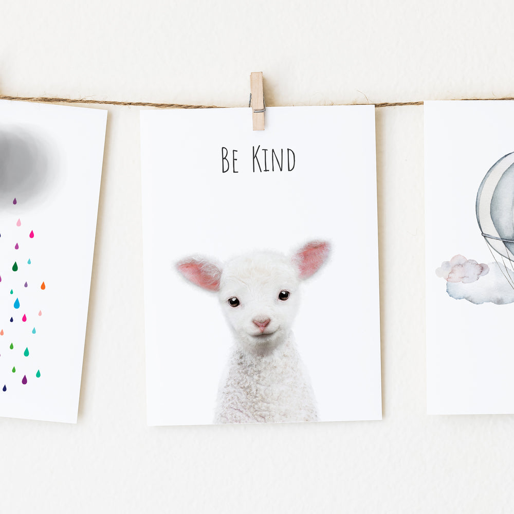 
                      
                        Lamb Be Kind Inspirational Nursery Wall Art
                      
                    