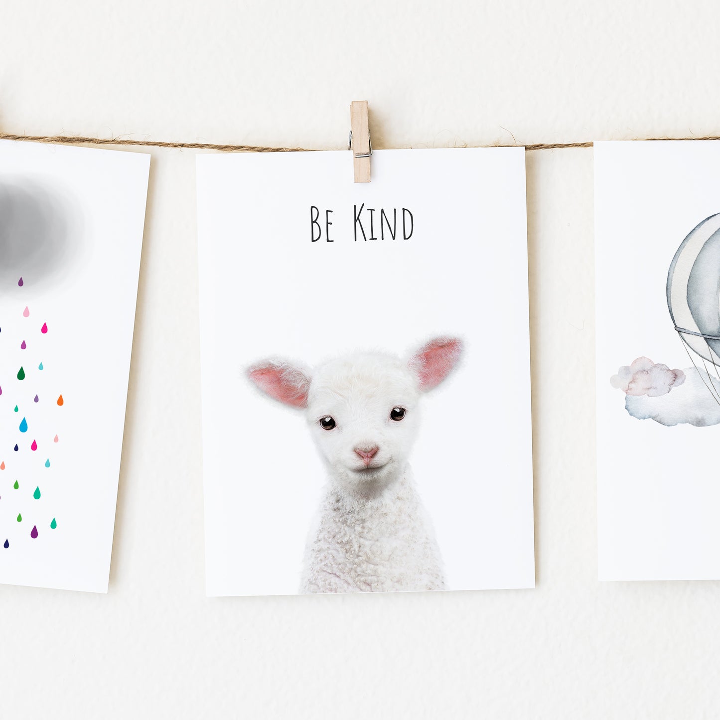 Lamb Be Kind Inspirational Nursery Wall Art