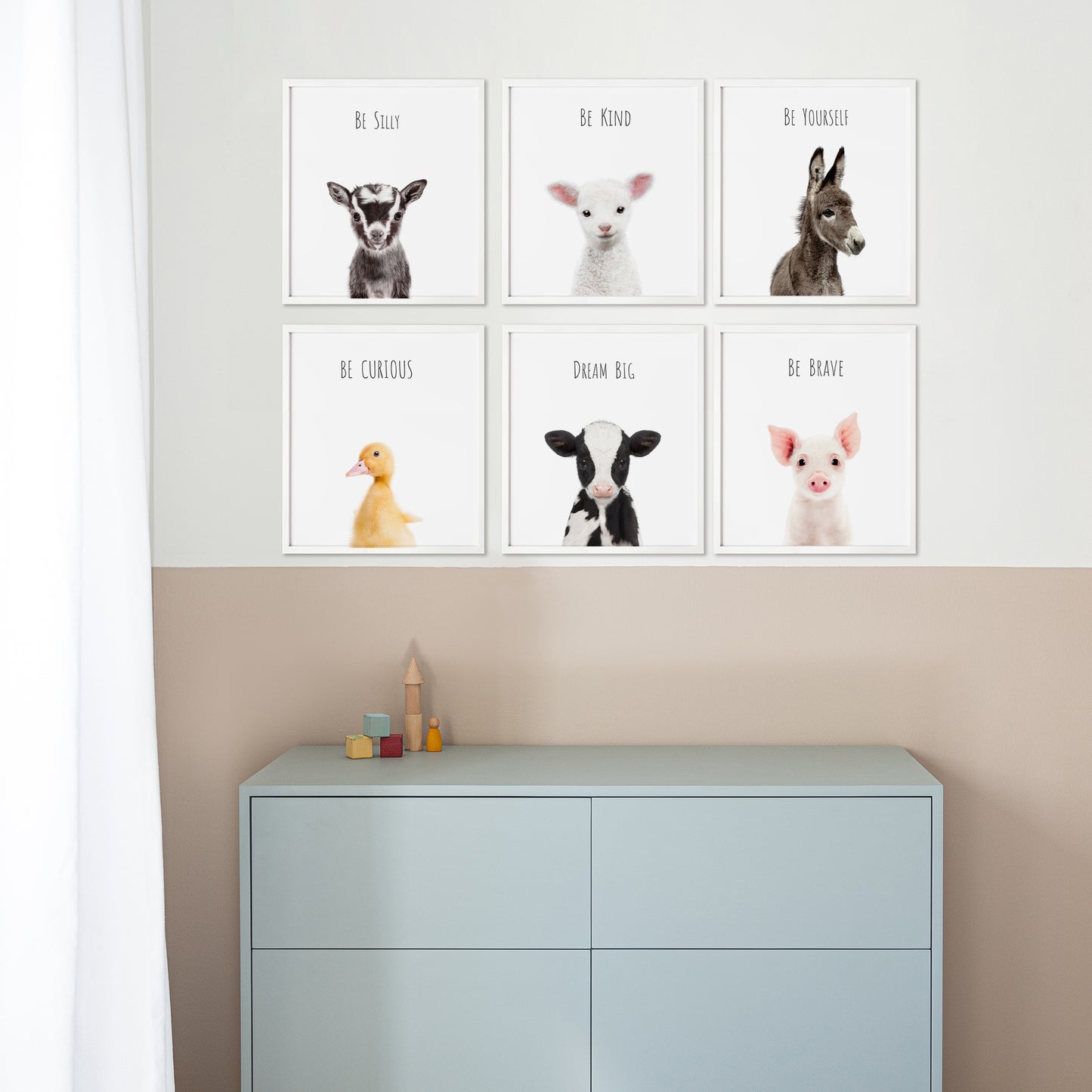 Lamb Be Kind - Positive Affirmations Wall Art for Kids