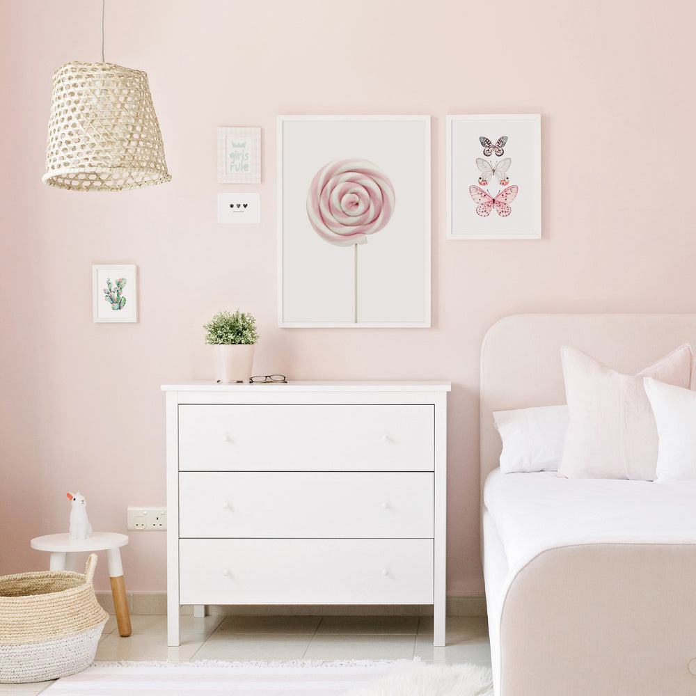 
                      
                        Pink Lollipop Wall Art for girls room
                      
                    