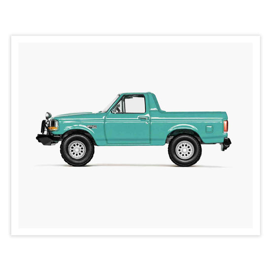 Fun and Colorful Pickup Truck Nursery Prints for Boys 