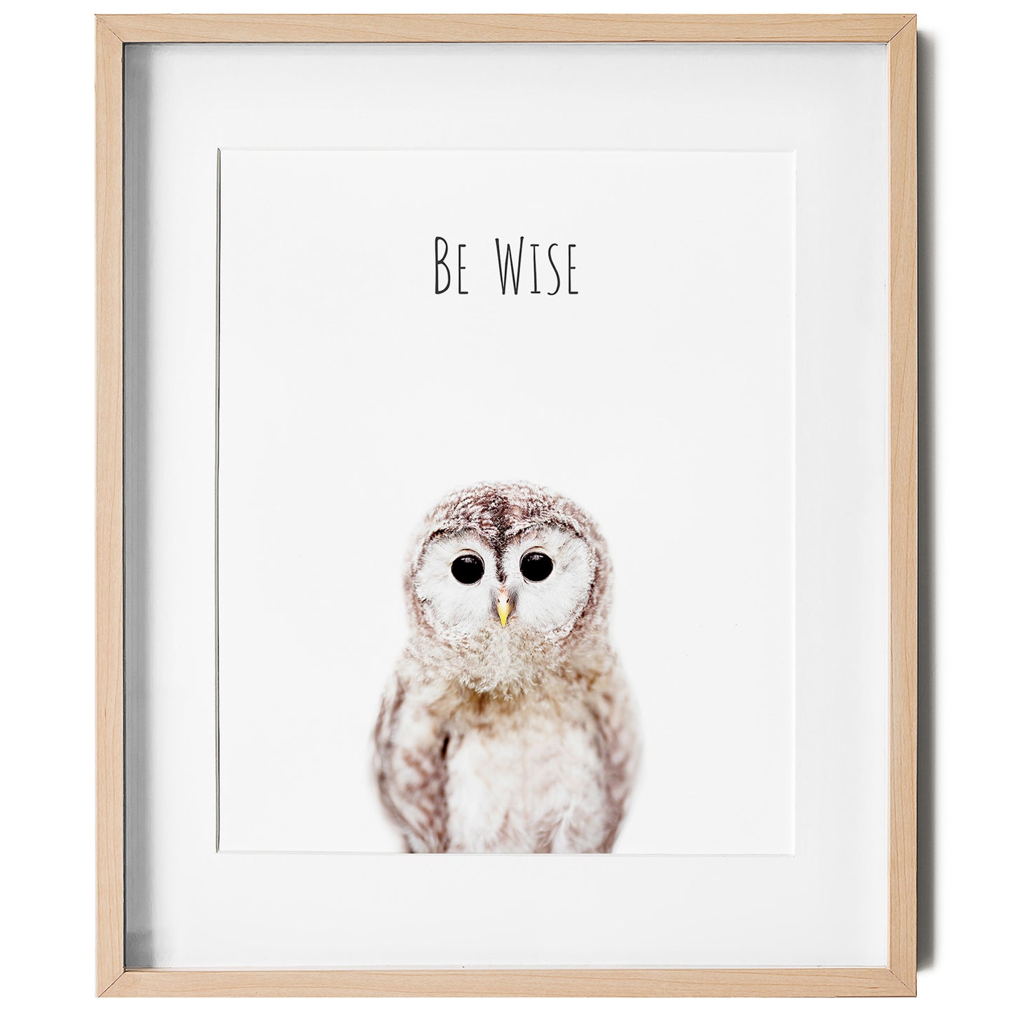 Owl Be Wise - Inspirational Wall Art for nursery or kids room