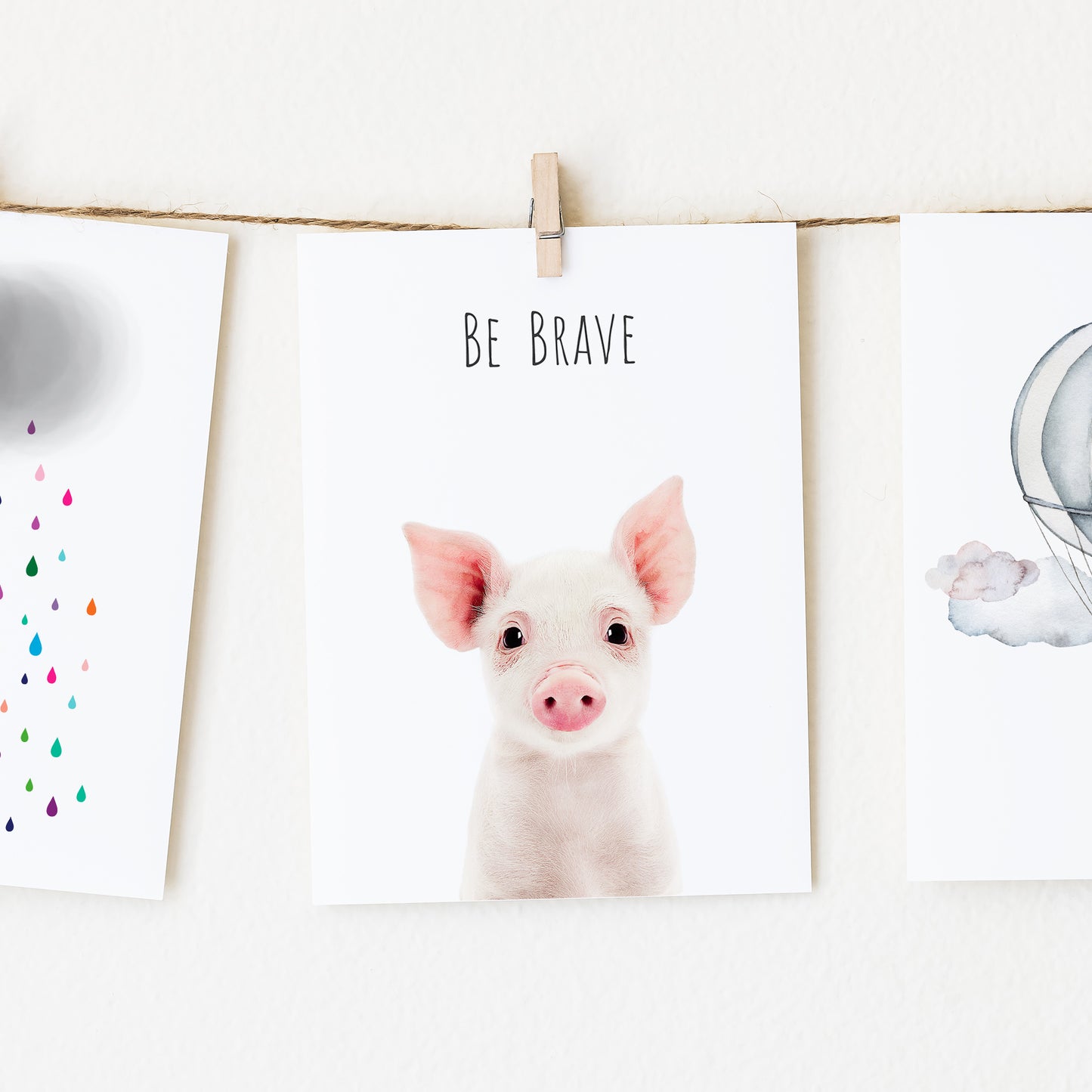 Duck Be Grateful Inspirational Nursery Wall ArtPiglet Be Brave Inspirational Nursery Wall Art