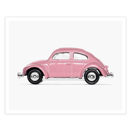 Volkswagen Beetle car art prints for boys nursery