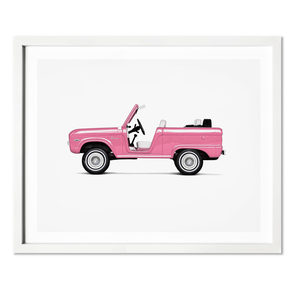 pink car nursery wall art decor for boys and girls 