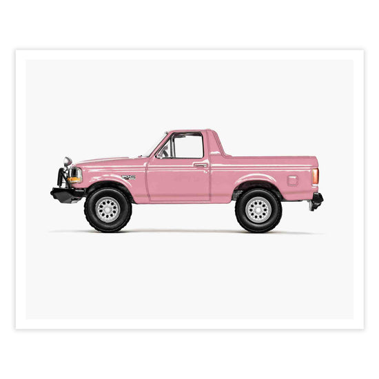 Pink Pickup Truck Nursery Wall Decor 
