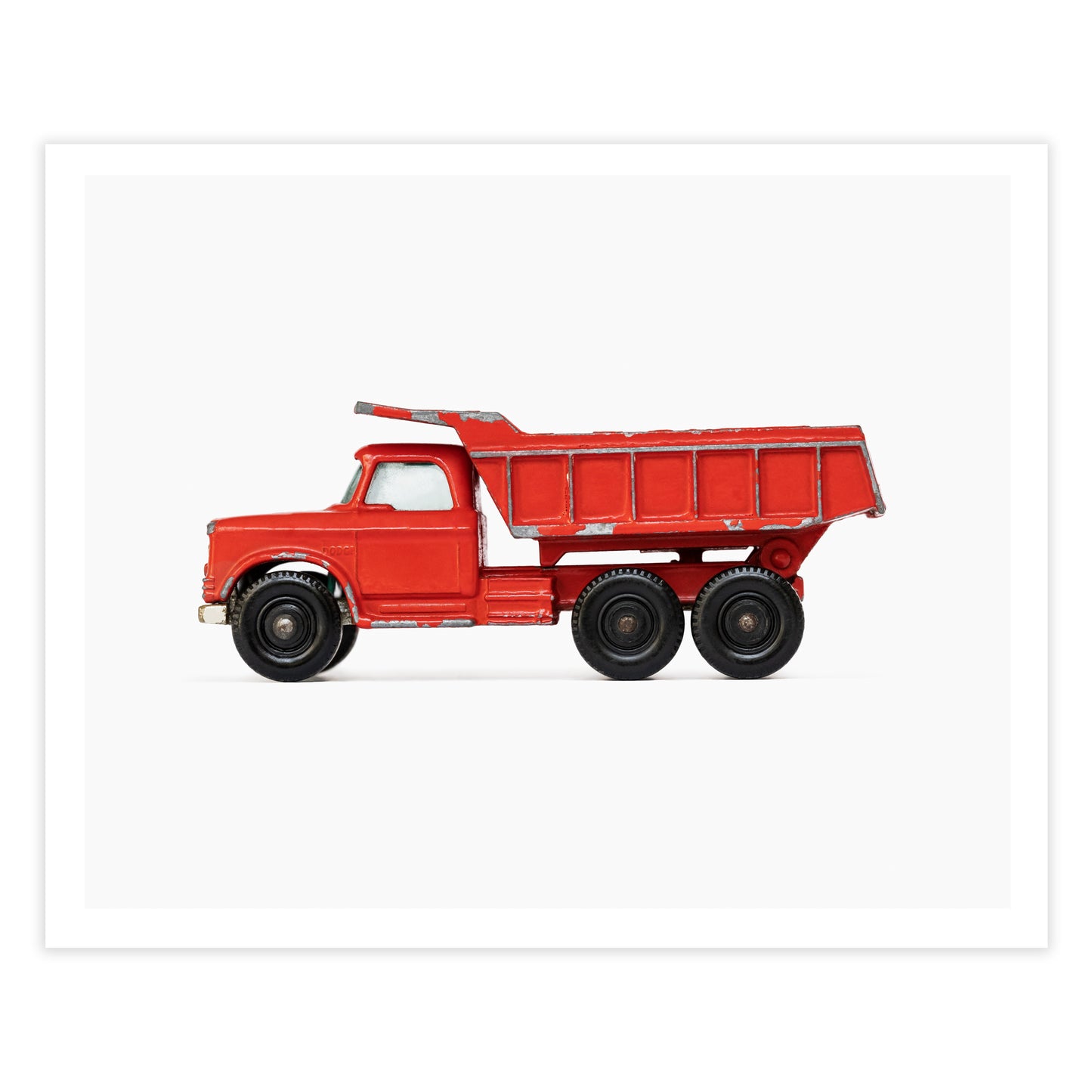 Red Dump Truck art print