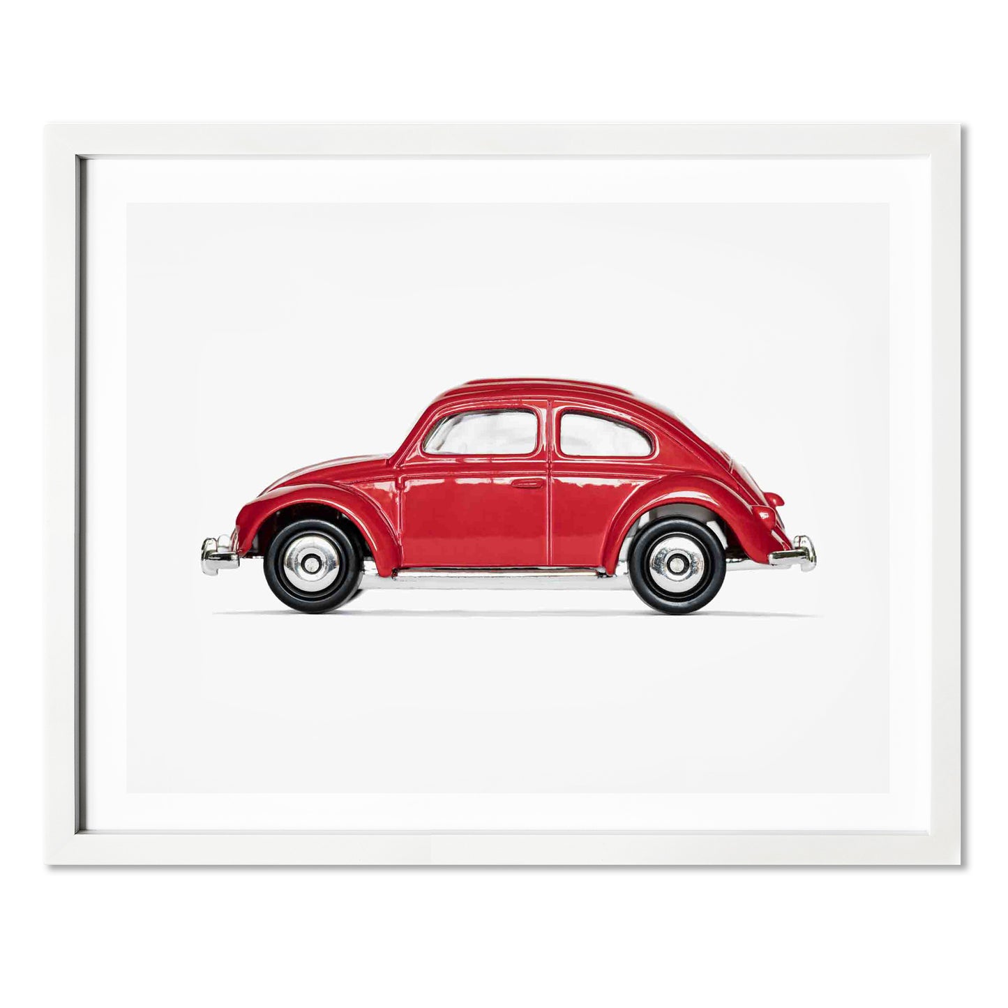 Red Volkswagen Beetle Wall Art