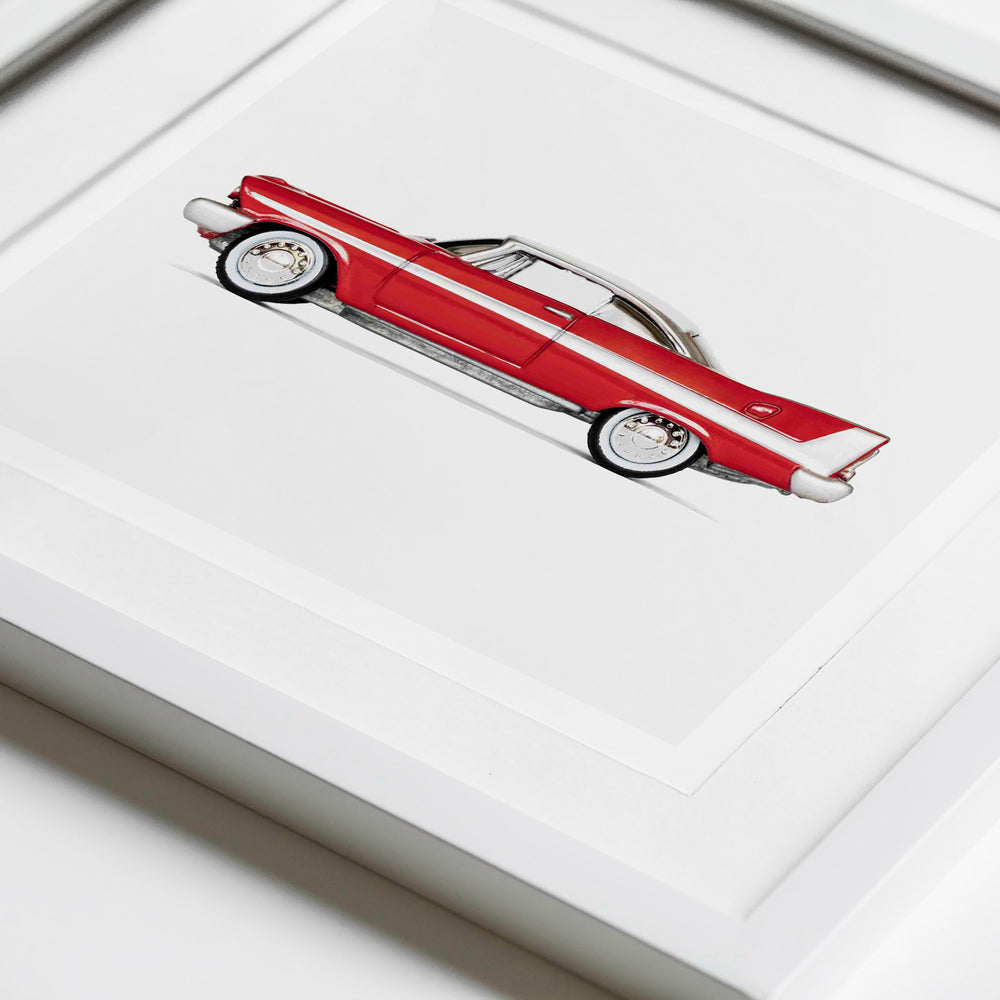 
                      
                        Red Vintage Classic Car Print for Boys' Nursery 
                      
                    