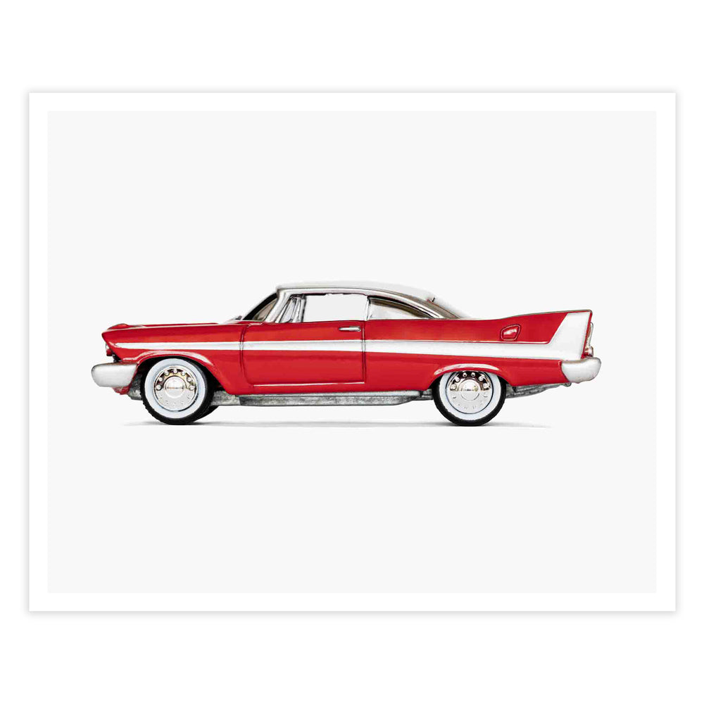 
                      
                        Red Vintage Classic Car Print for Boys' Nursery 
                      
                    
