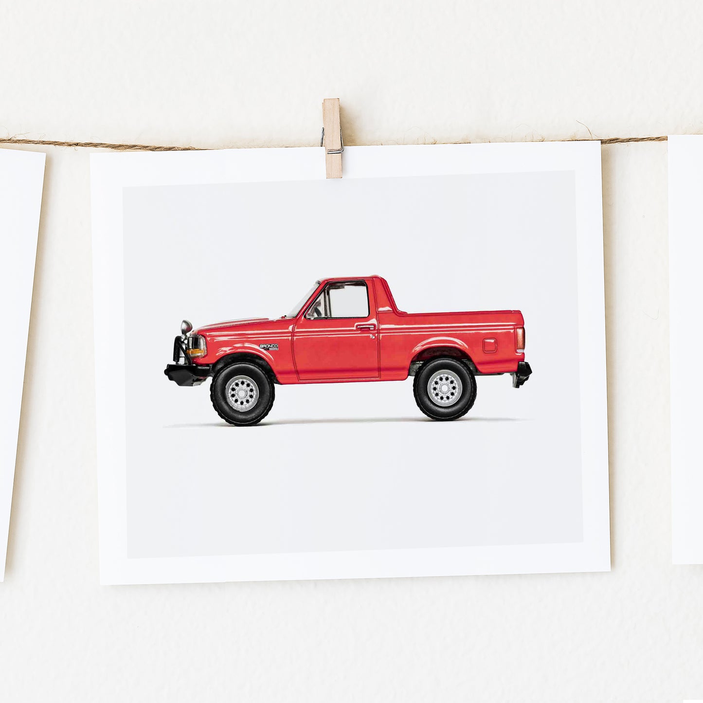 Red Pickup Truck Nursery Wall Art