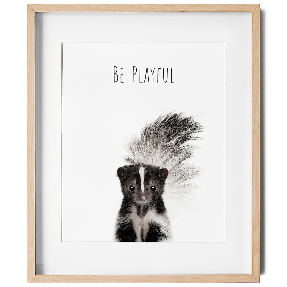 
                      
                        Skunk Be Playful - Inspirational Wall Art for nursery or kids room
                      
                    