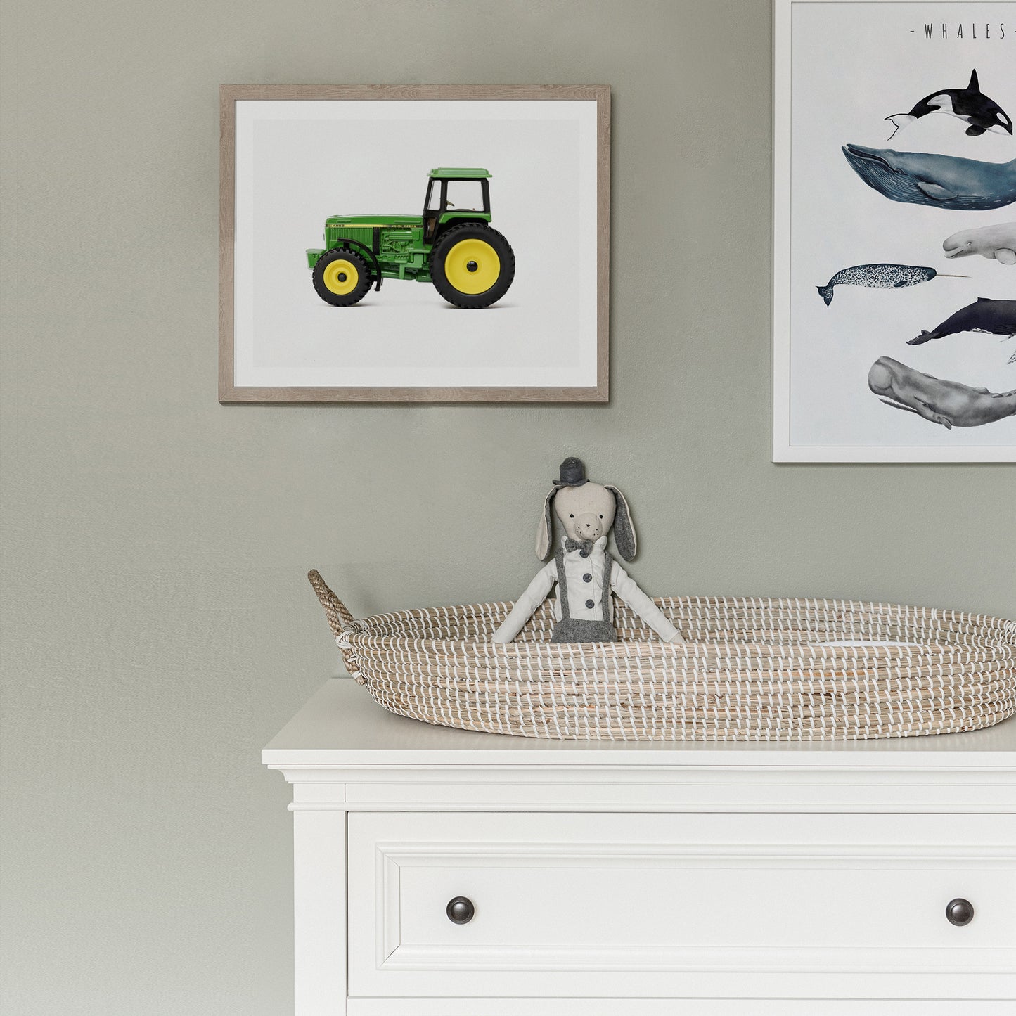Green Tractor art print