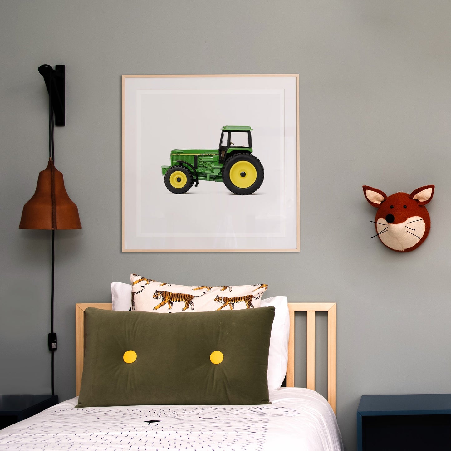Green Tractor art print