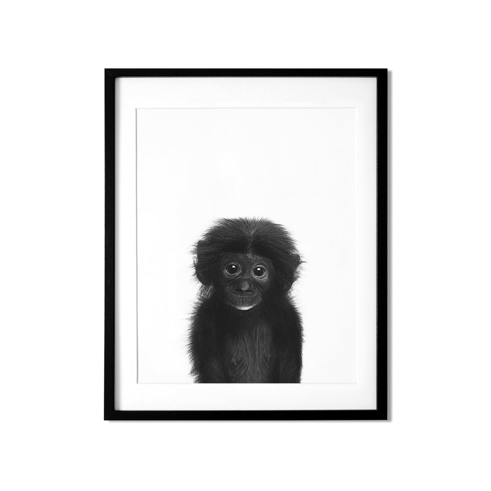 Black and White Monkey Wall Art for nursery