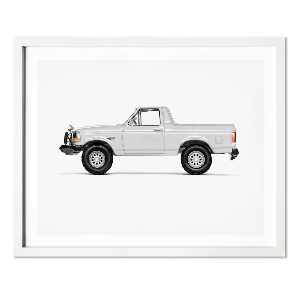 White Pickup Truck Nursery Wall Decor 