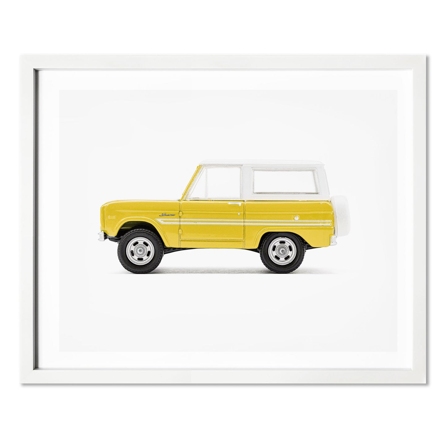 yellow car boys room wall art