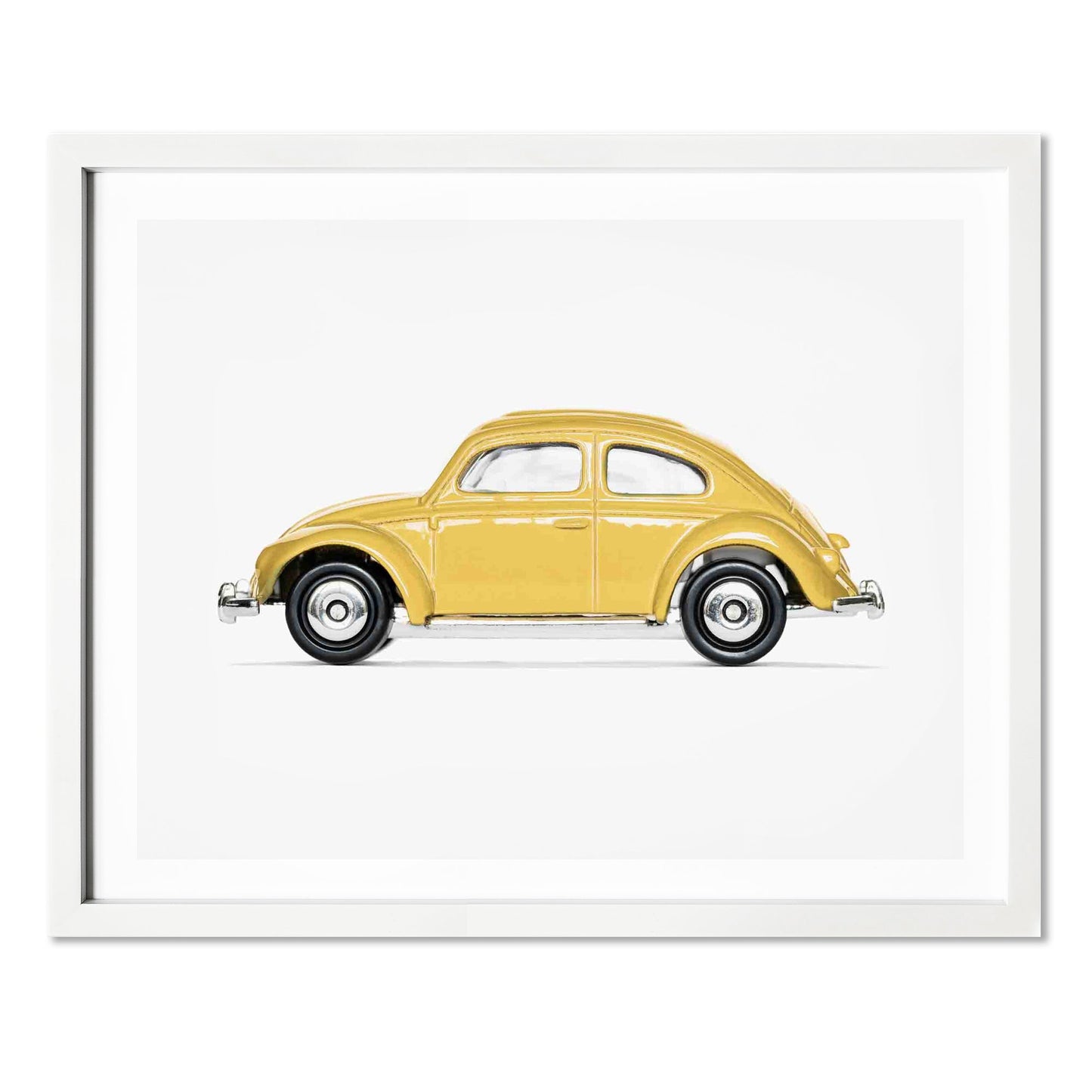 Volkswagen Beetle Car Yellow nursery wall art for boys room