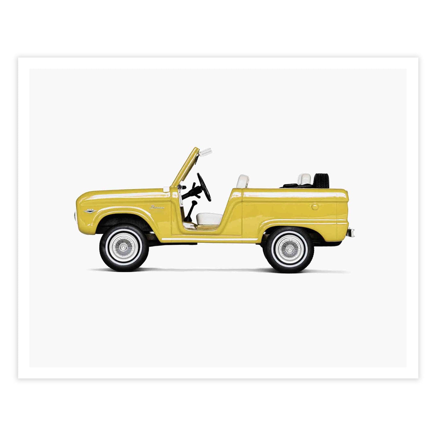 Yellow Roadster Wall Art - Toy Car Collection