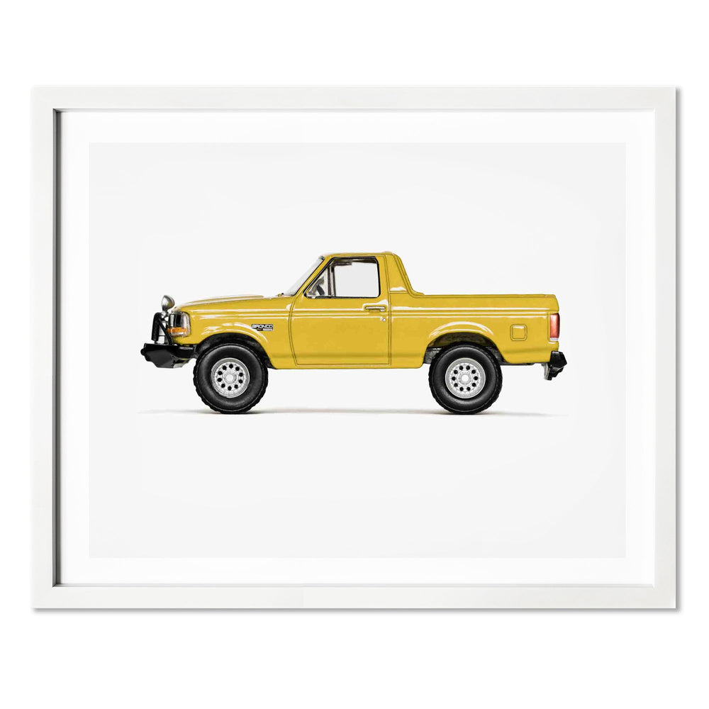 Yellow Pickup Truck nursery Wall Art